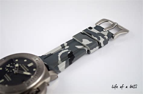 horus strap panerai review|STRAP REVIEW: Horus Snow Camouflage Rubber Strap for .